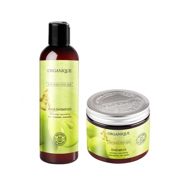 Zestaw do włosów farbowanych Szampon + Maska Naturals Anti Age