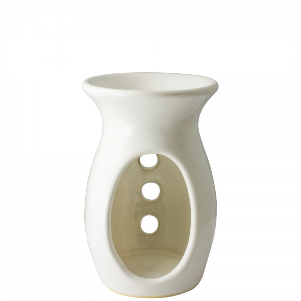 Beżowy kominek ceramiczny Beżowy kominek ceramiczny