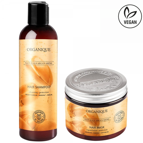 Zestaw do włosów suchych Szampon + Maska Naturals Argan Shine