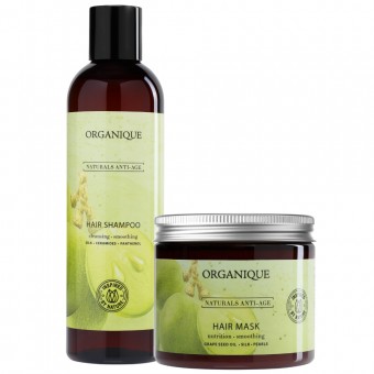 Zestaw do włosów farbowanych szampon + maska Naturals Anti Age