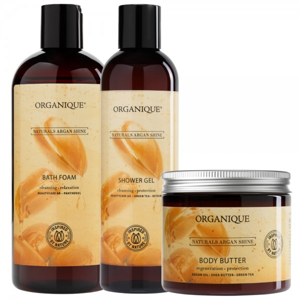 Zestaw do pielęgnacji ciała Naturals Argan Shine + GRATIS