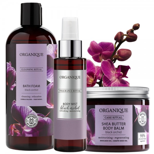 Zestaw Black Orchid - Płyn do kąpieli Balsam do ciała i Mgiełka