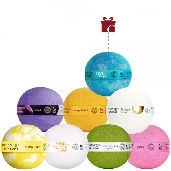 Wszystkie kule do kąpieli Organique + 1 GRATIS