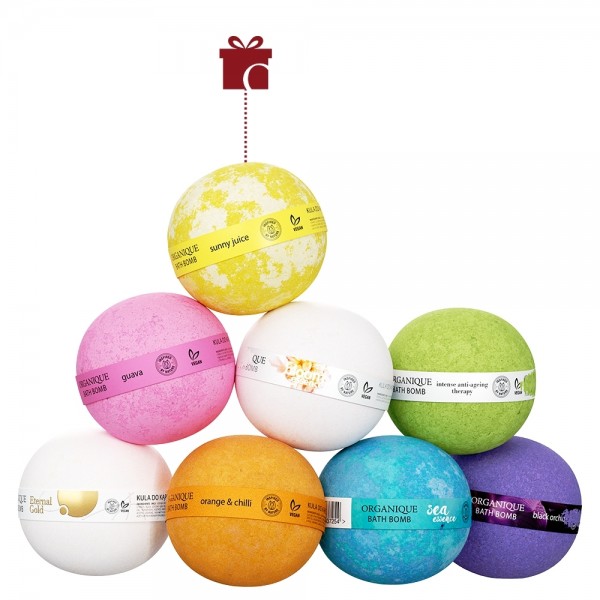 Wszystkie kule do kąpieli Organique + 1 GRATIS