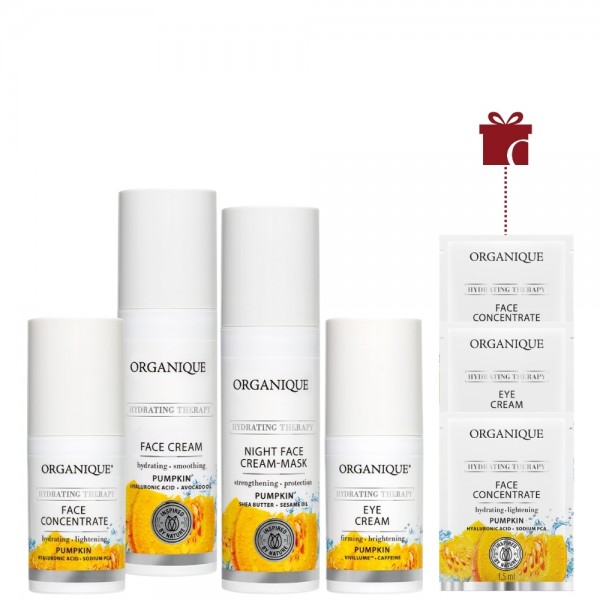 Zestaw Krem na dzień + Maska-krem na noc + Krem pod oczy + Koncentrat do twarzy Pumpkin