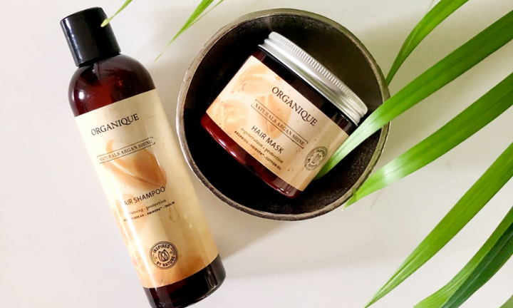 Zestaw do włosów suchych szampon + maska Naturals Argan Shine